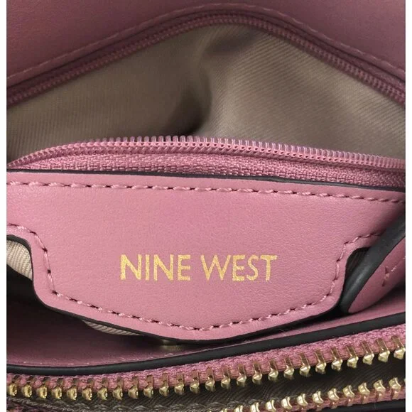 Nine West Womens Dusty Orchid Crossbody Purse Bag Purple - Picture 10 of 15